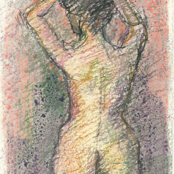 Dibujo titulada "Nude's back_1" por Mandy Sand, Obra de arte original, Tinta