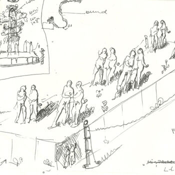 Disegno intitolato "Stage Planning_6" da Mandy Sand, Opera d'arte originale, Matite colorate