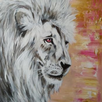 绘画 标题为“LE LION” 由Mandy Karl, 原创艺术品, 丙烯