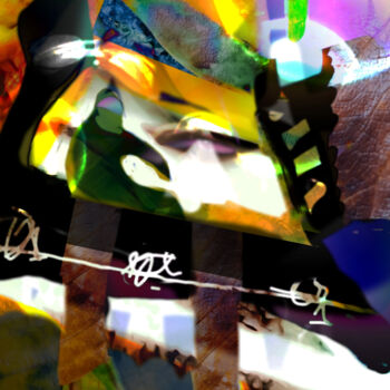 Arte digitale intitolato "Primi passi alieni" da Mangani', Opera d'arte originale, Pittura digitale