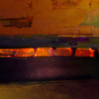 Arte digitale intitolato "Passeggiata sul molo" da Mangani', Opera d'arte originale, Pittura digitale