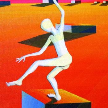 Painting titled "StepStone" by M-Angels-Chots, Original Artwork