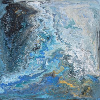Peinture intitulée "Couleurs ocean" par Pascal Mangeot, Œuvre d'art originale, Acrylique