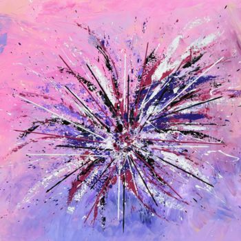 Painting titled "Big-Bang" by Pascal Mangeot, Original Artwork, Acrylic