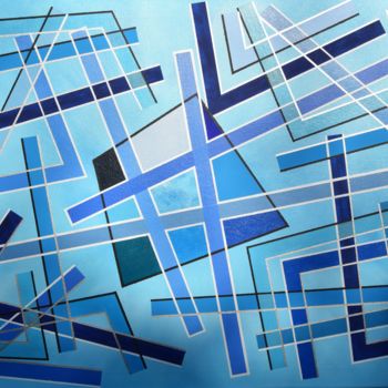 Pintura titulada "Labyrinthe" por Pascal Mangeot, Obra de arte original, Acrílico