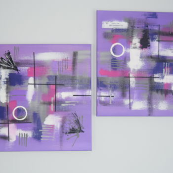Malarstwo zatytułowany „Double-jeux” autorstwa Pascal Mangeot, Oryginalna praca, Akryl