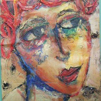 Painting titled "portrait03" by Dominique Boutemy, Original Artwork