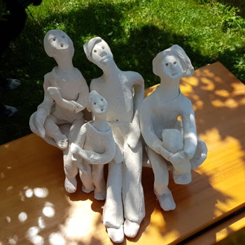 Rzeźba zatytułowany „jamais sans nous” autorstwa Tiny Morel, Oryginalna praca