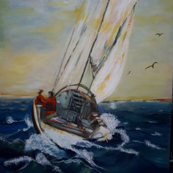 Peinture intitulée "voyage en Bretagne" par Manino, Œuvre d'art originale, Acrylique