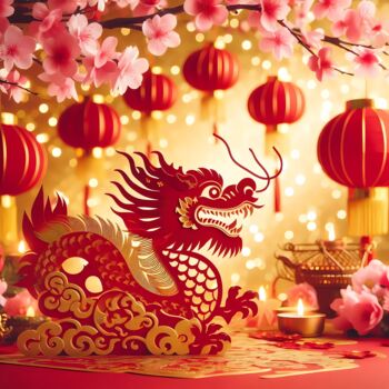 Arts numériques intitulée "Chinese New Year 20…" par Mankdhani, Œuvre d'art originale, Photographie numérique