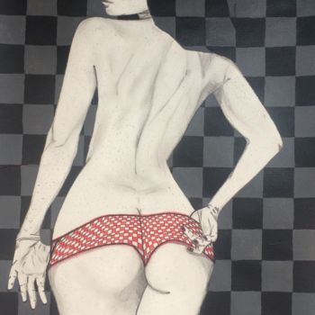 Dessin intitulée "Erotica" par Manoel Da Luz Nogueira, Œuvre d'art originale, Crayon