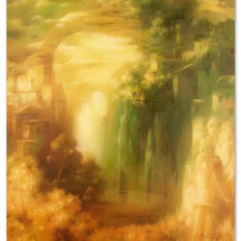 Картина под названием "Путь" - Прохор Гарасюта, Подлинное произведение искусства, Масло Установлен на Деревянная рама для но…
