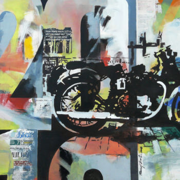 Collages titled "PARKED ALONE" by Manoj Dixit, Original Artwork, Other