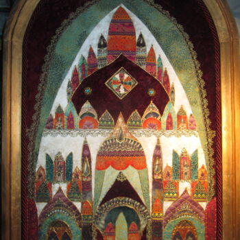 "La  cite-de-la-joie…" başlıklı Tekstil Sanatı Manon tarafından, Orijinal sanat, Kumaş