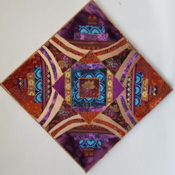 Arte textil titulada "l'étoile" por Manon, Obra de arte original, Tela