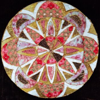 Textile Art titled "REJOY" by Manon, Original Artwork, Fabric