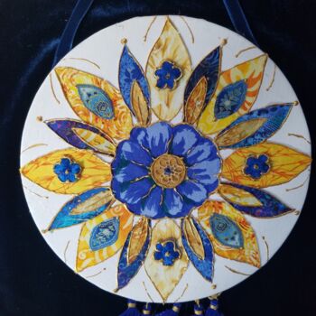 Art textile intitulée "PEACE" par Manon, Œuvre d'art originale, Tissu