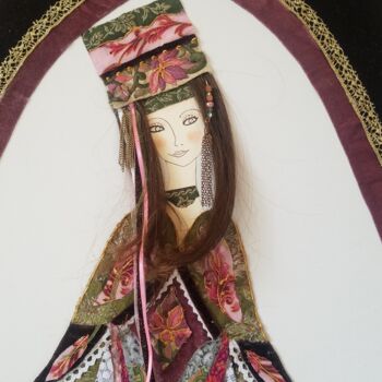 Arte têxtil intitulada "MILENA" por Manon, Obras de arte originais, Tecido