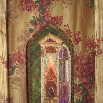 Art textile intitulée "Le passage enchanté" par Manon, Œuvre d'art originale, Tissu