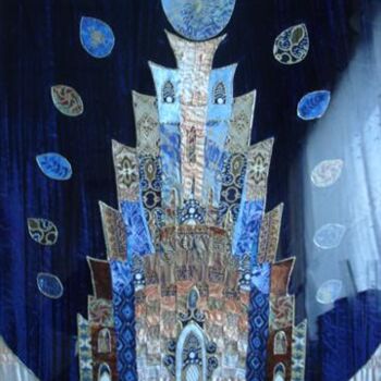 Arte textil titulada "Demain peut-être" por Manon, Obra de arte original, Tela