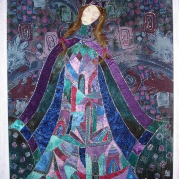 Art textile intitulée "MERE FANTASIA" par Manon, Œuvre d'art originale, Tissu