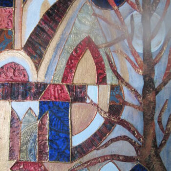Art textile intitulée "frimas" par Manon, Œuvre d'art originale, Tissu