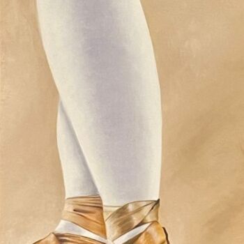 Pittura intitolato "Ballerina" da Manon Langevin (Lange), Opera d'arte originale, Olio