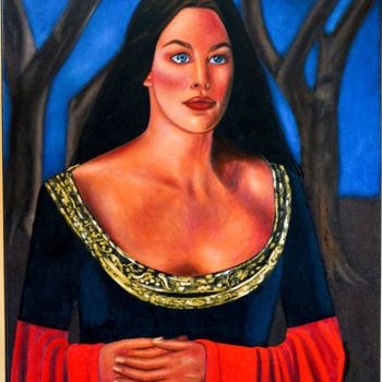 Painting titled "Arwen" by Manos Zervos, Original Artwork, Oil