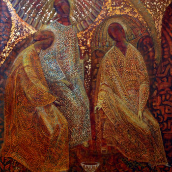 Painting titled "Троица" by David Manoukian, Original Artwork