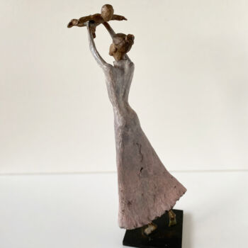 Escultura titulada "Douceur d'Enfance" por Manoyan, Obra de arte original, Bronce