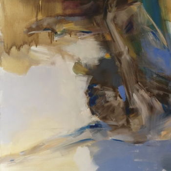 Painting titled "Flight" by Elena Rezaeva, Original Artwork, Oil