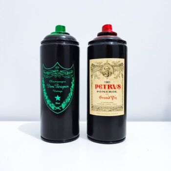 "Dom Pérignon & Petr…" başlıklı Heykel This Is Not A Toy tarafından, Orijinal sanat, Akrilik
