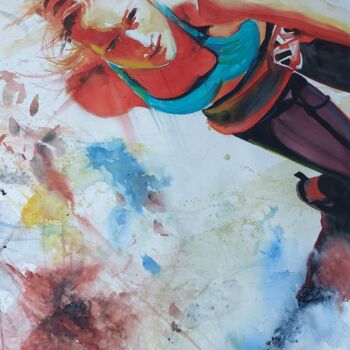 Картина под названием "Julia" - Manu Toxxic, Подлинное произведение искусства, Акварель