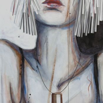 Malerei mit dem Titel "Marjolaine" von Emmanuelle Martin, Original-Kunstwerk, Acryl