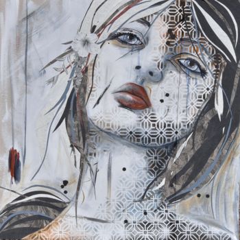 Peinture intitulée "Narsès" par Emmanuelle Martin, Œuvre d'art originale, Acrylique