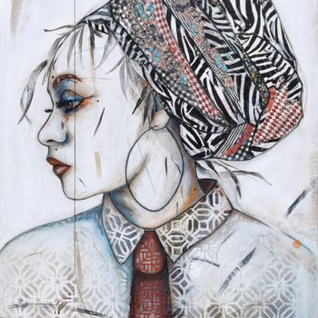 Malerei mit dem Titel "Diego" von Emmanuelle Martin, Original-Kunstwerk, Acryl