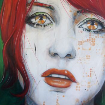 Картина под названием "Futur 2" - Emmanuelle Martin, Подлинное произведение искусства, Акрил