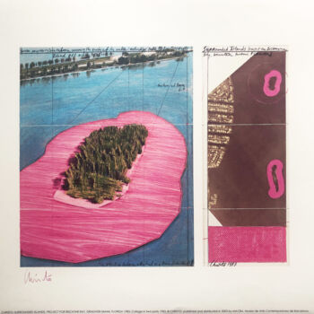 Отпечатки и Гравюры под названием "Christo: Surrounded…" - Manuel Aragonés, Подлинное произведение искусства, Литография