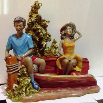 Artesanato intitulada "casal-de-namorados.…" por Assunção Carreto, Obras de arte originais
