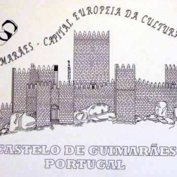 Artesanato intitulada "castelo-de-guimarae…" por Assunção Carreto, Obras de arte originais