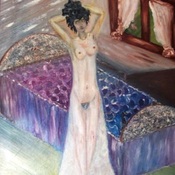 Pintura intitulada "nu-feminino-iii.jpg" por Assunção Carreto, Obras de arte originais, Óleo