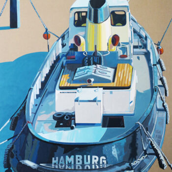 "HAMBURG" başlıklı Tablo Manuel Di Chiara tarafından, Orijinal sanat, Akrilik Ahşap Sedye çerçevesi üzerine monte edilmiş