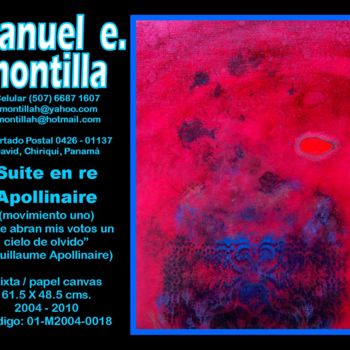 Peinture intitulée "montilla-01-m2004-0…" par Manuel E. Montilla, Œuvre d'art originale, Autre