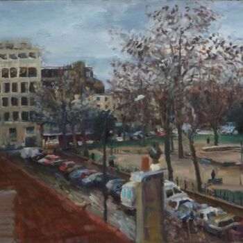 Painting titled "Montreuil" by Manuel Leonardi, Original Artwork, Oil