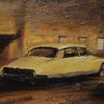 Schilderij getiteld "DS Citroen" door Manuel Leonardi, Origineel Kunstwerk, Olie