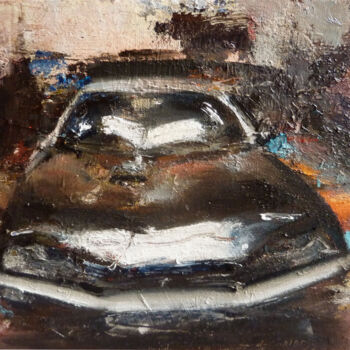 Peinture intitulée "CX  garage Citroen" par Manuel Leonardi, Œuvre d'art originale, Huile