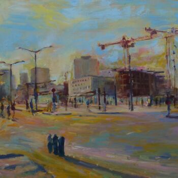 제목이 "Paris,tramway,avenu…"인 미술작품 Manuel Leonardi로, 원작, 기름