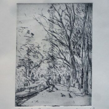 Printmaking titled "bastillemai15." by Manuel Leonardi, Original Artwork, Etching