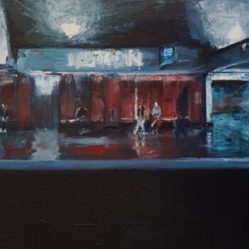 Картина под названием "RER DECEMBRE 14" - Manuel Leonardi, Подлинное произведение искусства, Масло