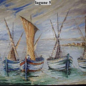 Peinture intitulée "lagune 5" par Manuel Martin, Œuvre d'art originale